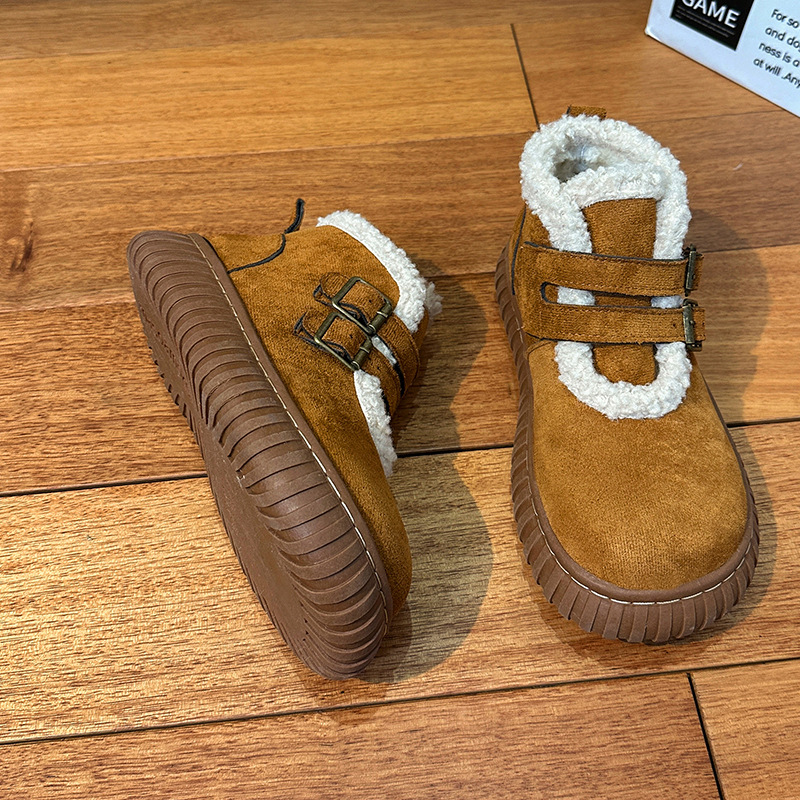Women's boots 2025 new style winter versatile thick-soled, fleece, thickened, warm outer wear, anti-slip Northeast snow boots Application Scenario