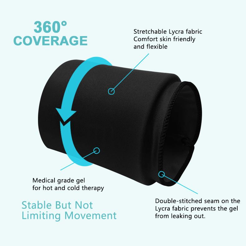 Cross-Border Cold Compress Wrist Guards For Sports Injuries, Wrist Sprain Protective Gloves, Gel Protective Gear, Wholesale In Stock, Quick Cooling Application Scenario