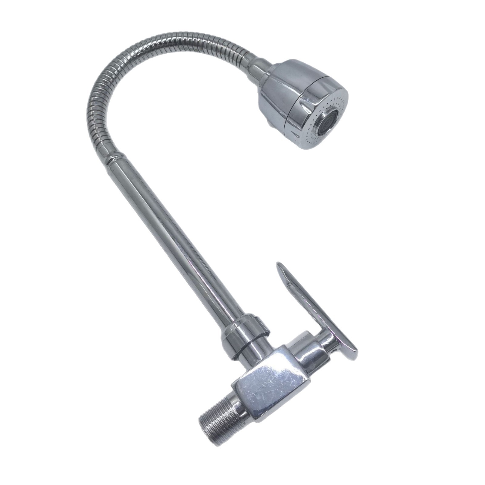 水龙头/水龙头北美/小熊贴防溅水龙头/洗手盆水龙头合金双联/卫浴白底实物图