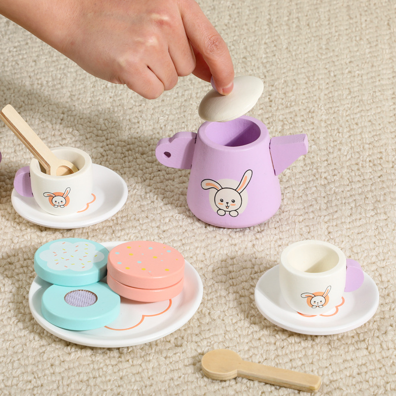茶具/茶具套装/套装五福茶具/宫廷茶具/素烧产品图