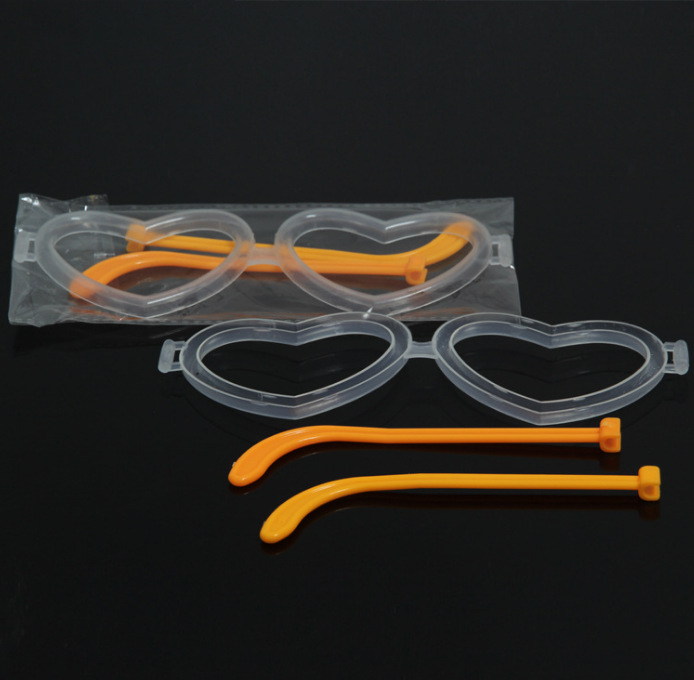 眼镜/眼镜框/卡地亚眼镜半框/10cm娃娃眼镜/防蓝光眼镜白底实物图