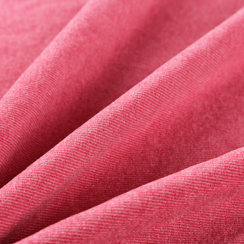280g high-elastic polyester toothpick striped knitted fleece fabric thermal base layer, home wear, underwear, fleece fabric details Picture