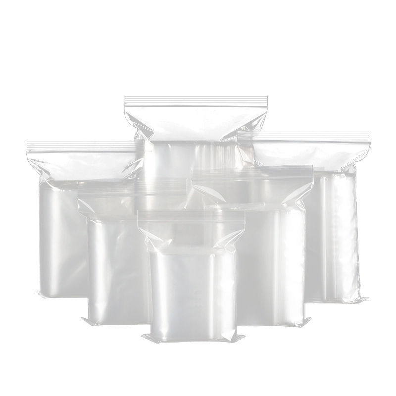 自封袋/塑封袋/塑料袋/袜子/可写自封袋白底实物图