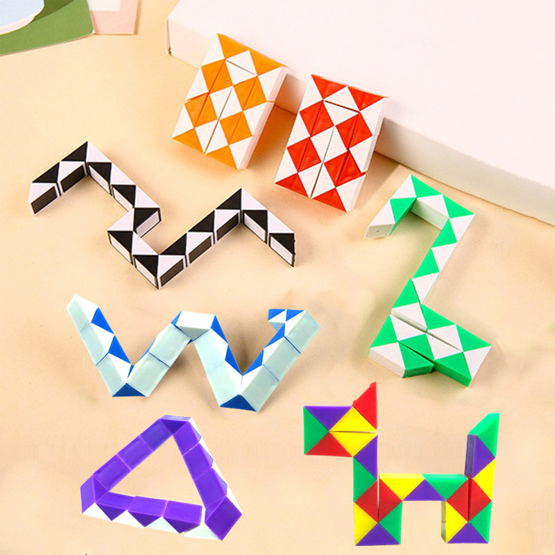 Cross-border intelligence toy 24-segment Magic Ruler Folding Puzzle small size 24-segment Magic Ruler gift