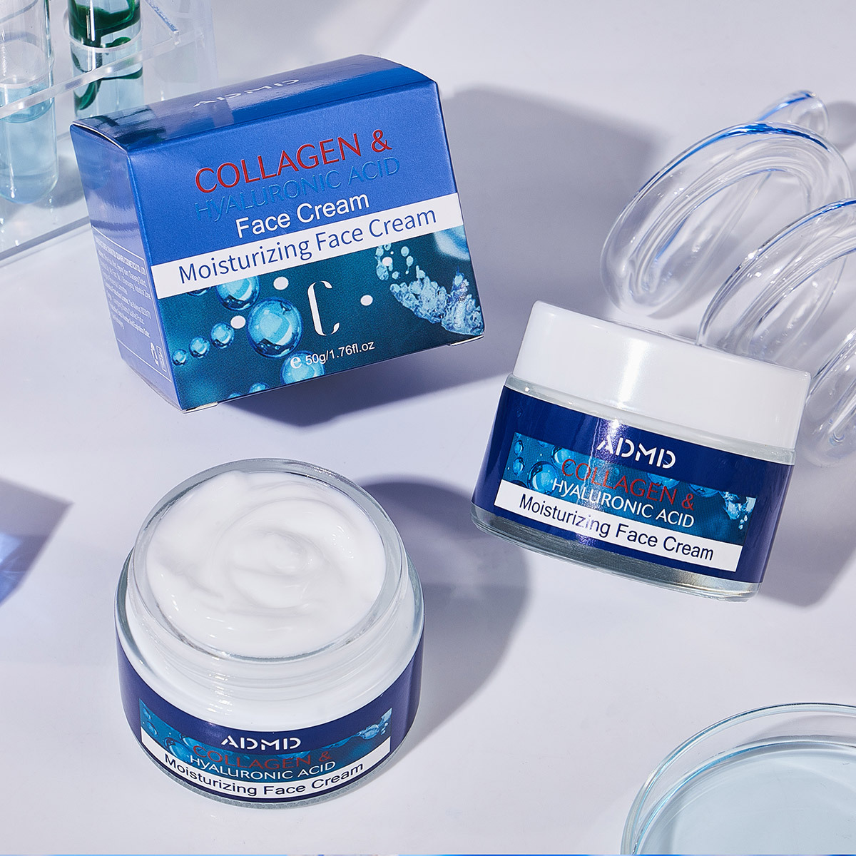 【外贸专供】ADMD胶原蛋白面霜补水保湿提亮肤色胶原蛋白面霜批发