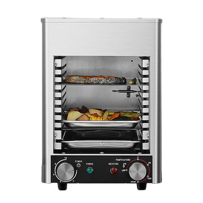 Commercial fully automatic high-temperature steak grilling machine, smokeless electric oven, gas-fired steak grilling equipment machine Application Scenario
