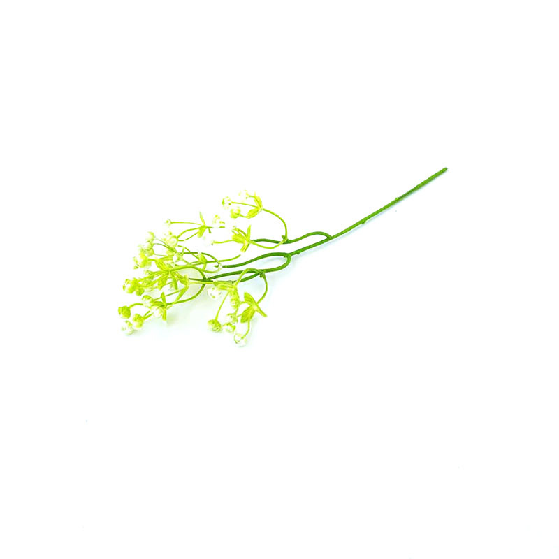 仿真花DIY发饰配件/假花/5朵塑膠花/仿真花/假花批发白底实物图