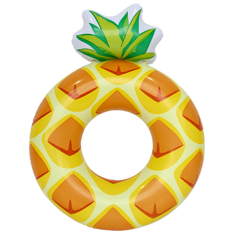 Pineapple swimming ring, adult armpit float ring, thickened swimming ring, water float row, inflatable seat ring, floating ring Item Picture
