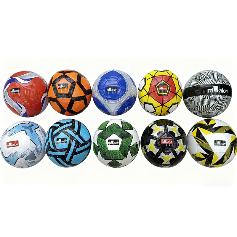 En stock venta directa # 5 PVC máquina cosido fútbol juvenil juego a prueba de explosiones resistente al desgaste resistente a la patada engrosada fábrica al por mayor PU Item Picture