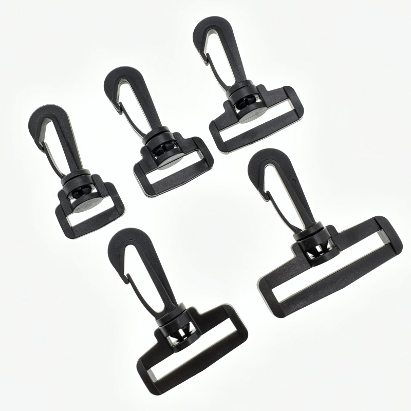 厂家现货供应箱包配件塑料钩扣 旋转勾扣 肩带挂勾 背包带钩扣