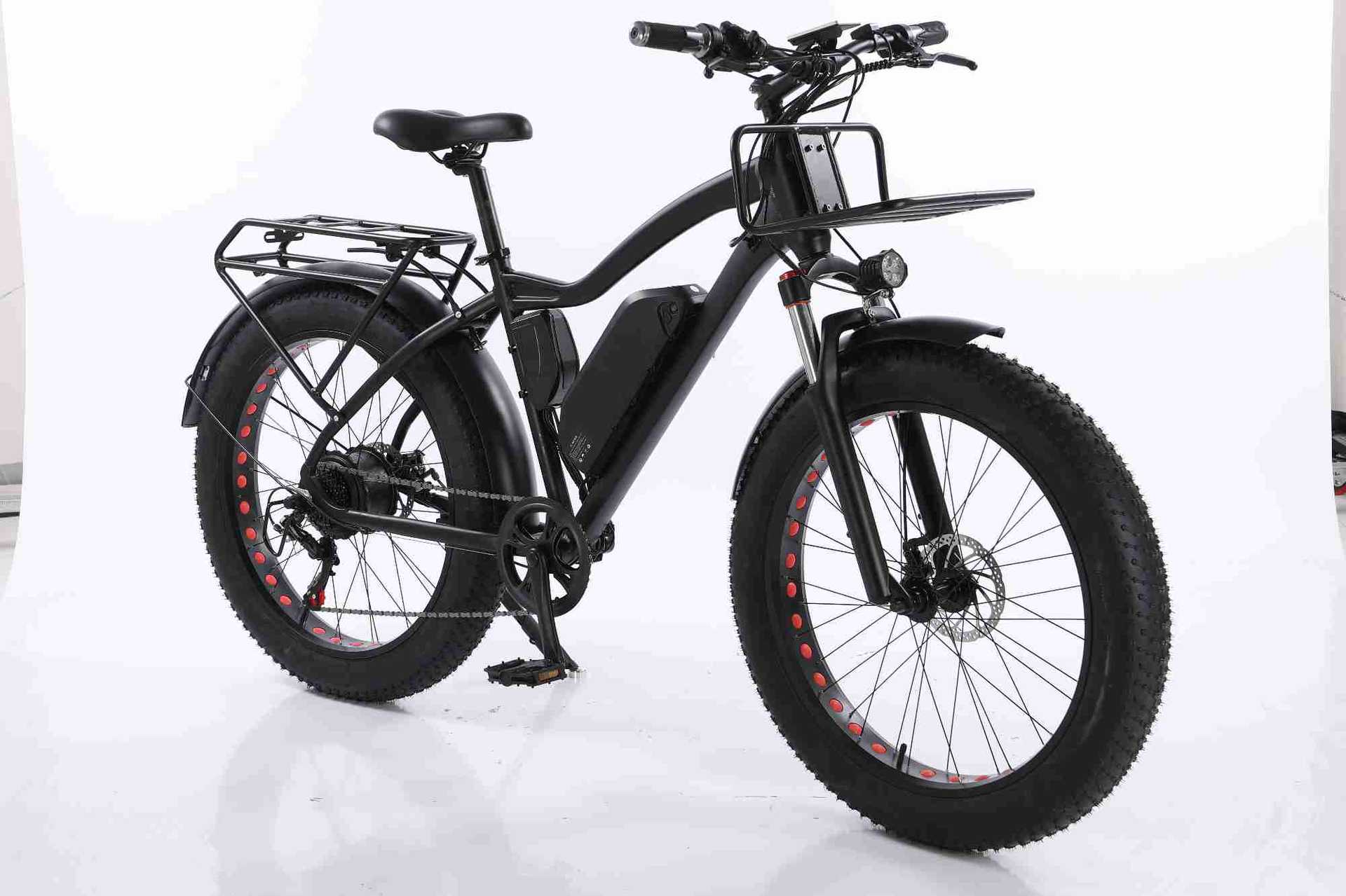 Snow lithium battery bicycles, adult variable-speed bicycles with baskets, rear shelves, mountain bikes, takeout power-assisted bicycles, electric bikes Specification image