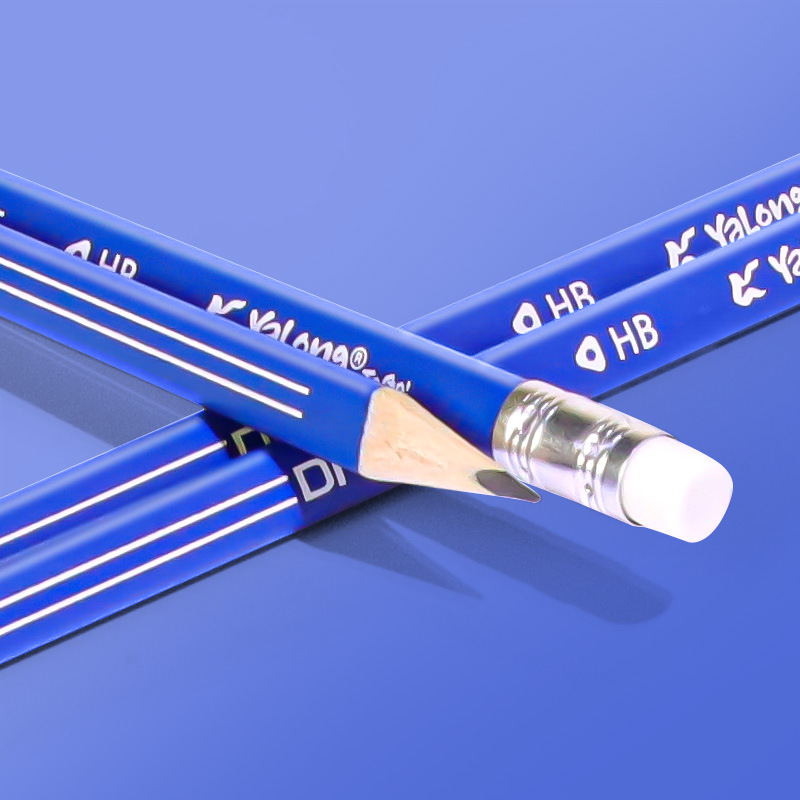 yalong Foreign Trade HB Pencils, triangular rods, office pencils, student pencils with eraser tips wholesale