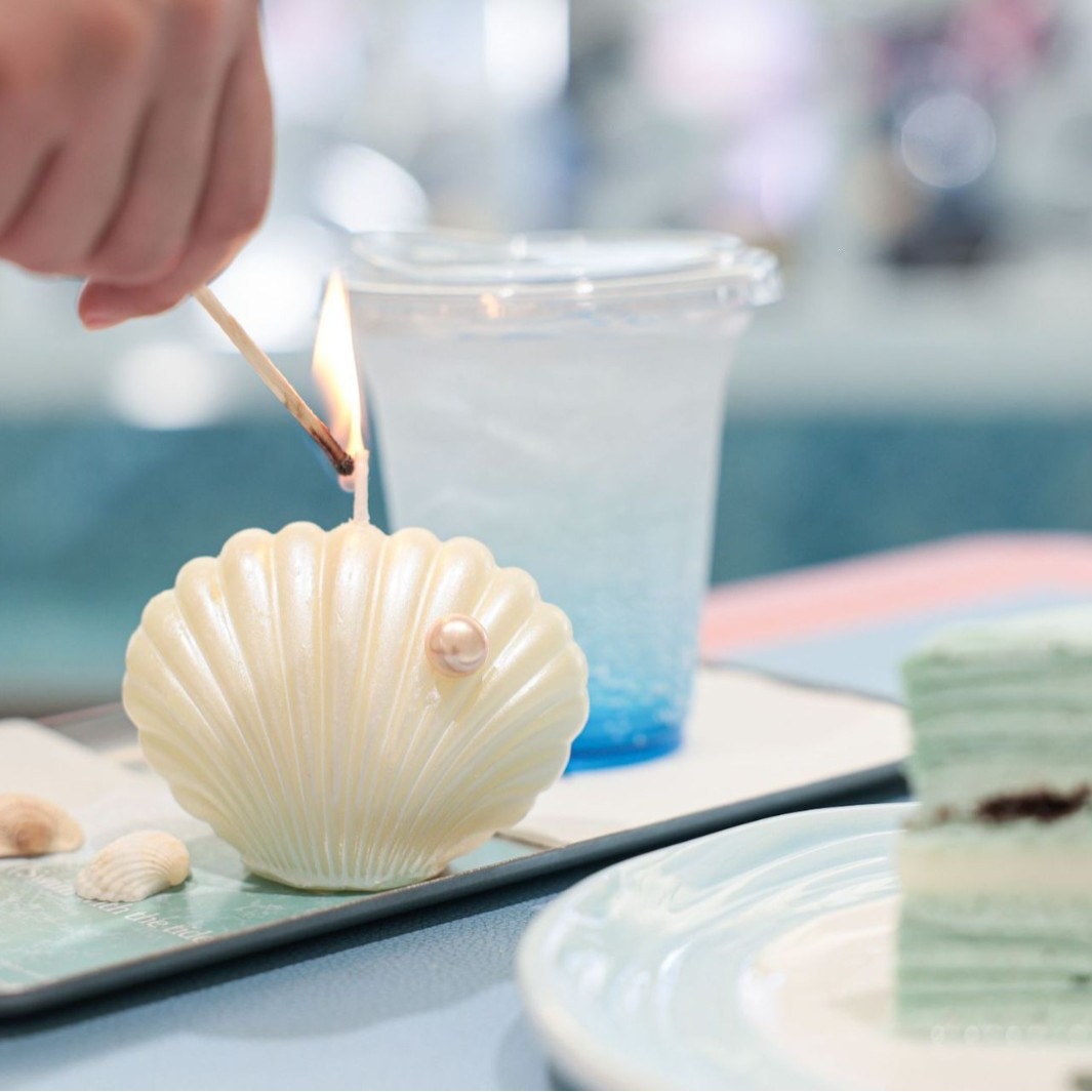 ins Scented Candle Creative Ocean Series Shell Starfish Decorative Scented Home Candle Gift Application Scenario