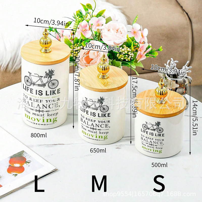 European and American European-style sealed cans for creative storage, snack ceramic cans, and grain storage cans Application Scenario