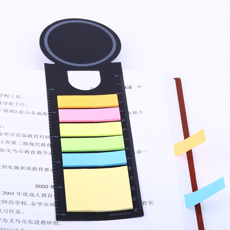 Creative sticky notes with rulers, notice stickers, office advertisements, gifts, sticky notes, printed logos