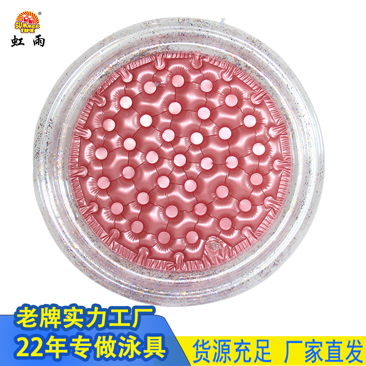 Hongyu thickened children's sequined inflatable water pool, circular ocean ball pool, household baby bath basin details Picture