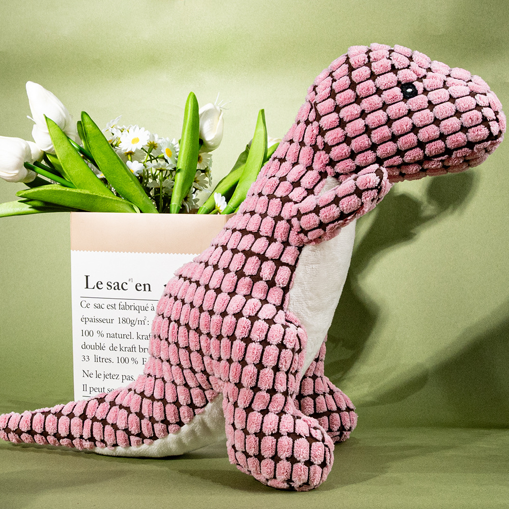 Three-Color Dinosaur-Shaped Interactive Chewing Toys For Pet Dogs Are Soft, Comfortable And Suitable For Dogs To Chew And Grind Application Scenario