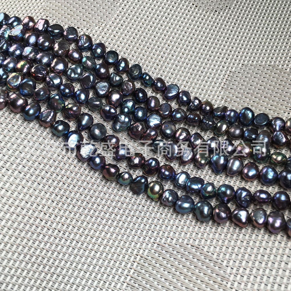 Natural freshwater pearl string beads, isolation beads, perforated loose beads, two-sided glossy pearl DIY necklace and bracelet accessories Application Scenario