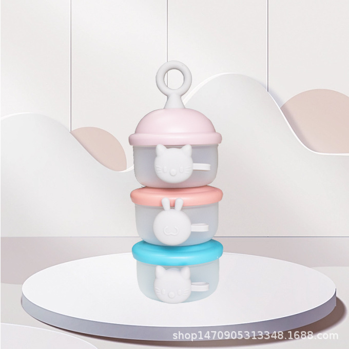 The manufacturer wholesals three-layer portable outdoor milk powder boxes and baby food packaging and storage boxes Specification image