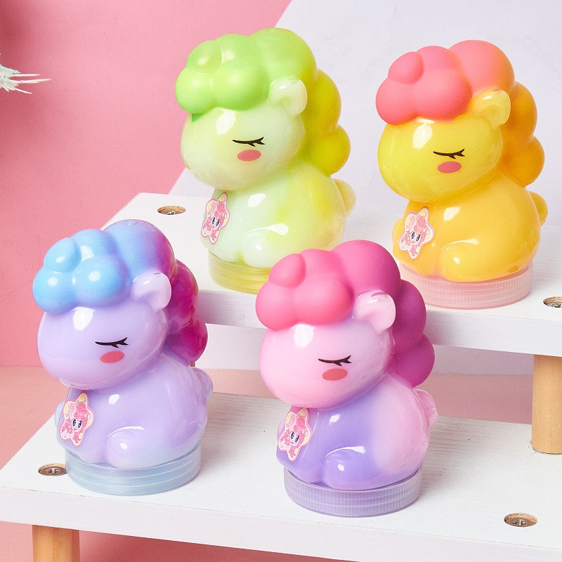 马上有钱起泡胶儿童安全不粘手史莱姆水晶泥捏捏乐发泄解压玩具