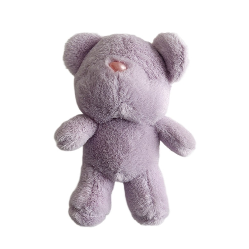 Cute candy-colored eyeless bear figurines, keychains, small pendants, backpack decorations, plush toys, claw machines, dolls Item Picture