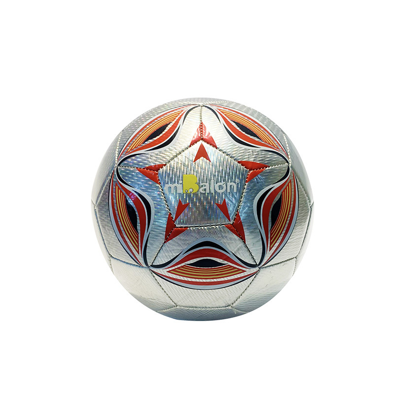 Outdoor laser football machine sewing No. 4 youth sports training No. 5 football in stock children's football details Picture