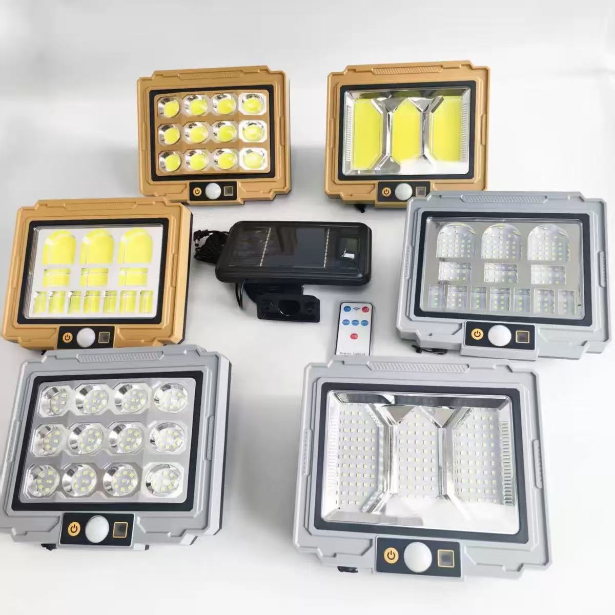 Solar high-power split-type human body sensor wall lamp, outdoor lighting lamp, multi-angle adjustable waterproof emergency light