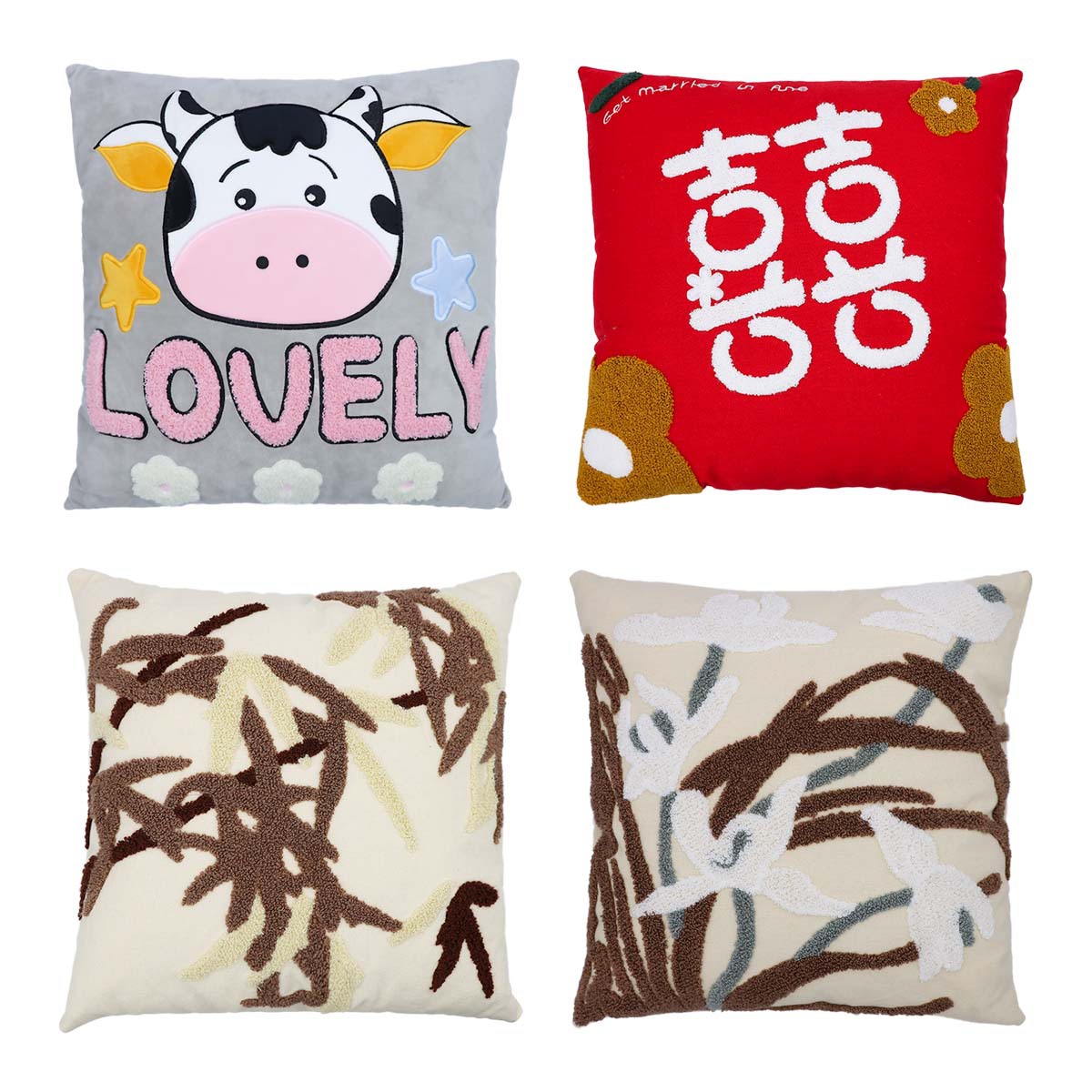 New towel embroidery sofa pillow cover decorative waist bedroom cushion waist rest decorative pillow leather cover Application Scenario