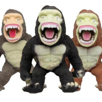 大猩猩玩具拉拉乐沙子动物整蛊乐玩偶猩猩造型白底实物图