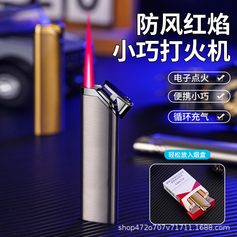 New XF4201 long portable direct-flush inflatable lighter factory direct sales, high-quality windproof lighter wholesale Application Scenario