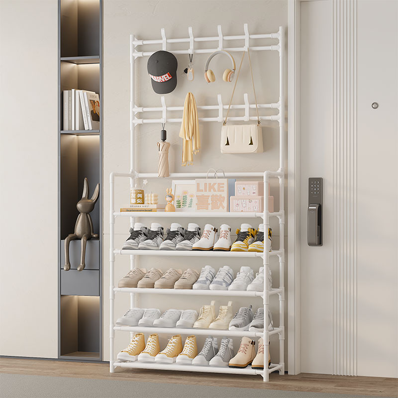 TEMU's best-selling in-stock dropshipping clothes hangers, bedroom floor-standing multi-functional coat racks, and home door assembly shoe racks Specification image