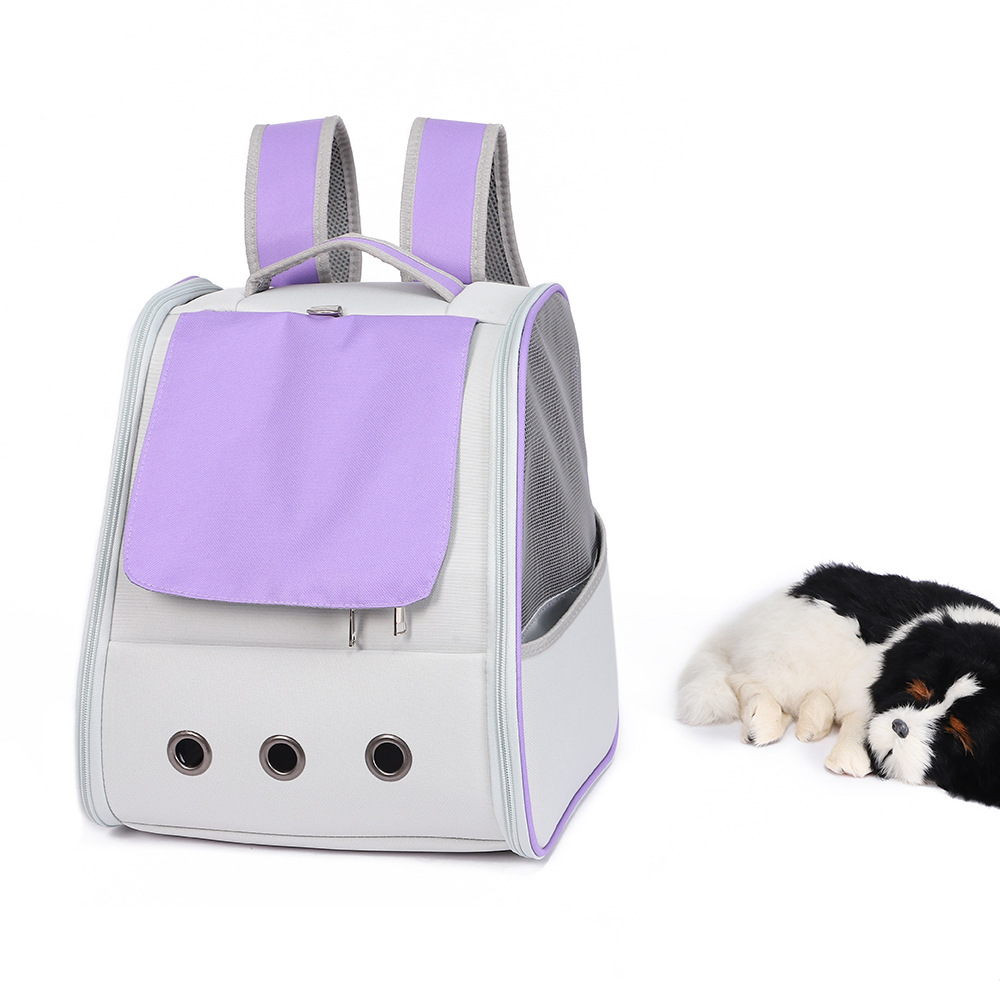 Rongka Pet Cross-border Cat Bag, convenient to carry when going out, double-shoulder family small dog travel cat bag, portable cat bag Item Picture
