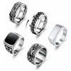 Wholesale of best-selling titanium steel chain rings, rotating ring sets and stainless steel jewelry for cross-border e-commerce in Europe and America Item Picture