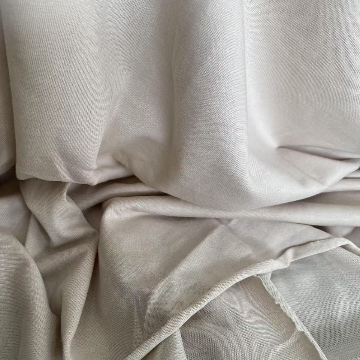 抗菌天丝亚麻纯棉210g环保针织面料莱赛尔亚麻阔腿裤布料产品图