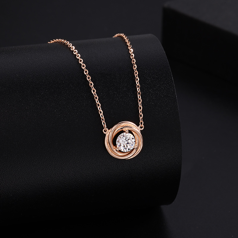 银饰/项链/金色链子/珍珠/梵克雅宝单花项链产品图