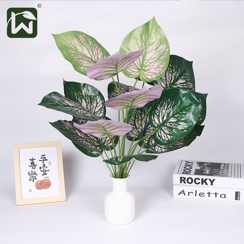 Simulación green plant helecho hoja persia verde rama de flores flores ingeniería hierba para plantas paisajismo interior y exterior softcover wholesale