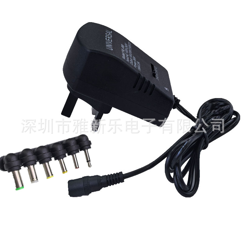 Adjustable British standard 3-12V3A multi-functional universal power adapter, adjustable voltage for audio, digital camera, 36W Item Picture