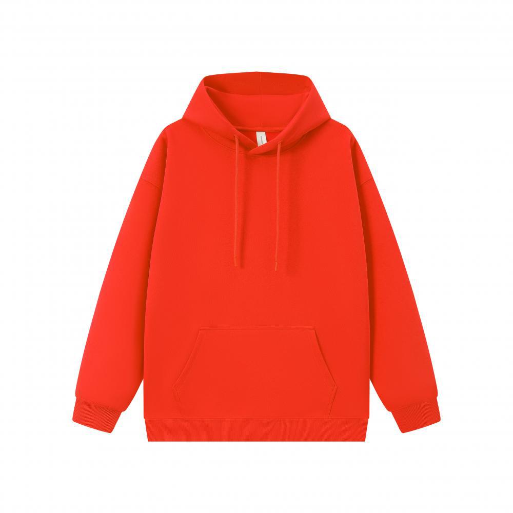 The new autumn and winter collection of Huamian hooded sweatshirts is a huge hit, weighing 400g for both men and women. It features off-the-shoulder loose solid color coats and hoodies details Picture