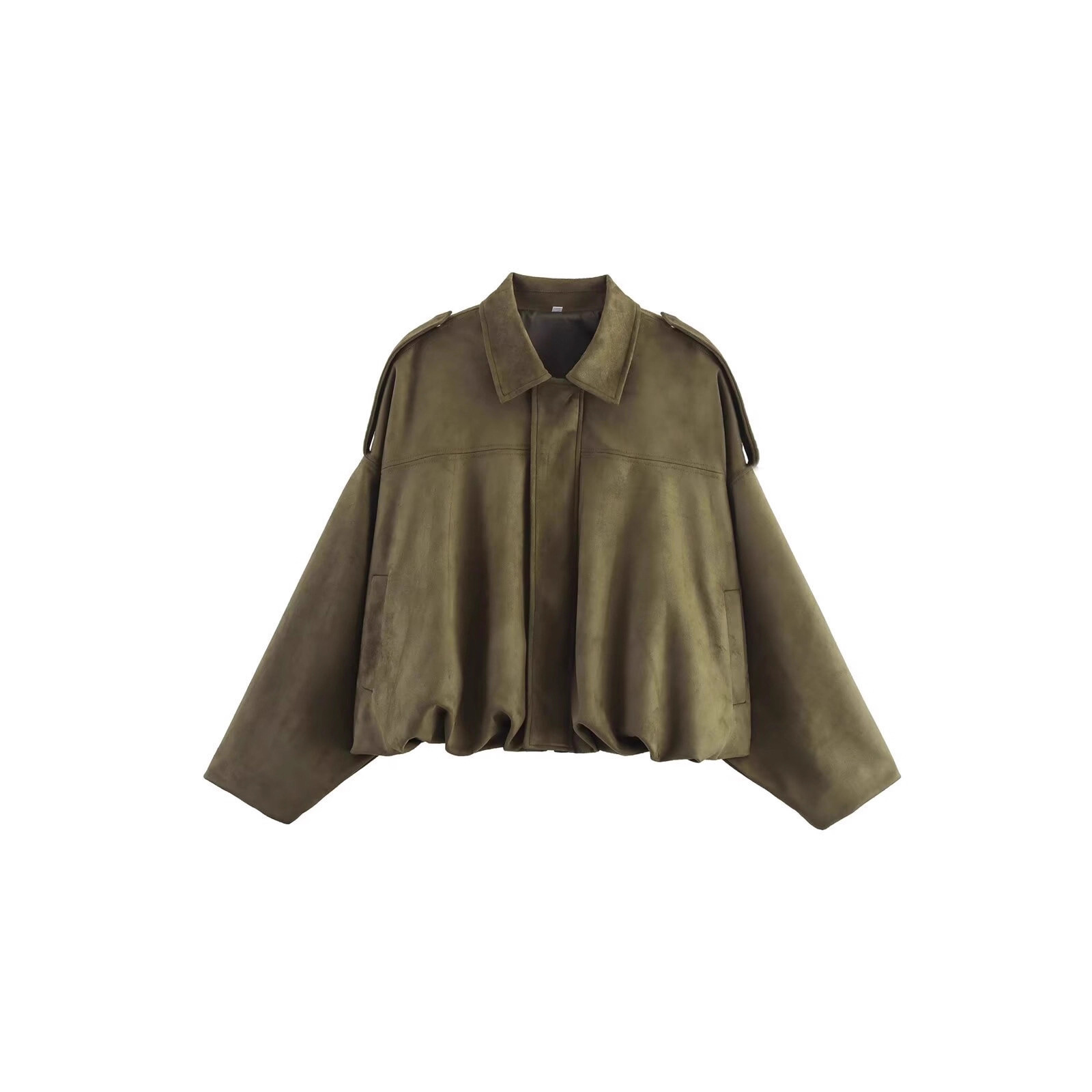 Wholesale cross-border women's clothing in stock, European and American style suede fleece jackets, fleece texture pilot jackets Item Picture