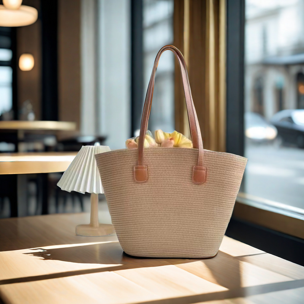 草编包包女夏季ins风2024新款沙滩海边户外出游度假大容量单肩包