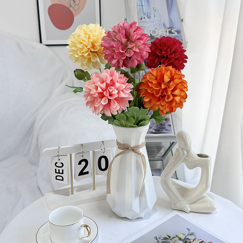 仿真花DIY发饰配件/仿真花/5朵塑膠花/假花/假花批发产品图