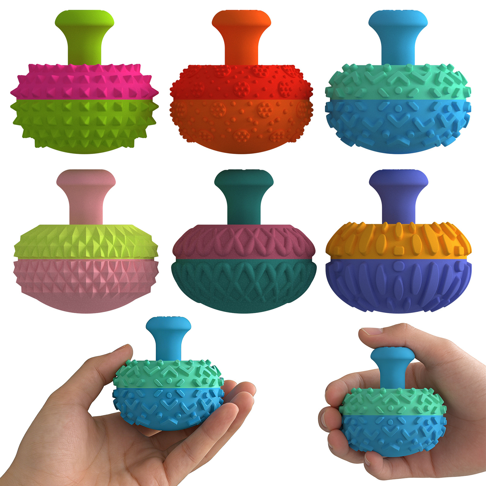 硅胶游戏手柄拇指解压Fidget Toys摇杆玩具儿童成人减压感官玩具