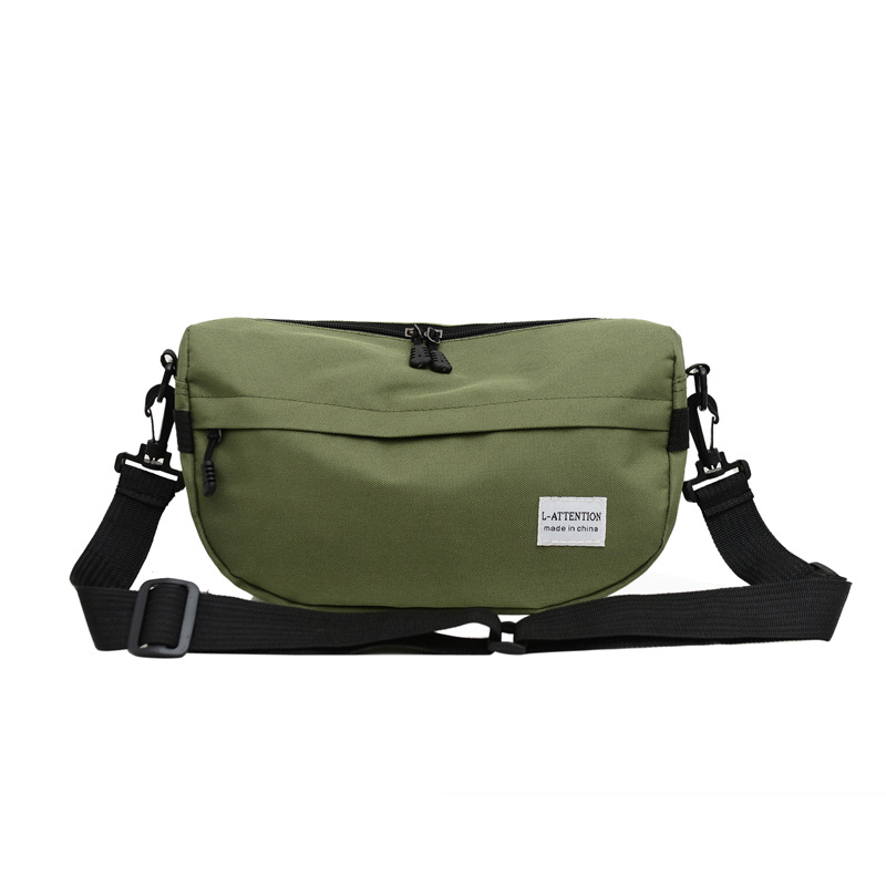 Japanese crossbody bag, men's street fashion brand, youth casual sports single-shoulder bag, women's fashionable solid color student couple cross bag Item Picture