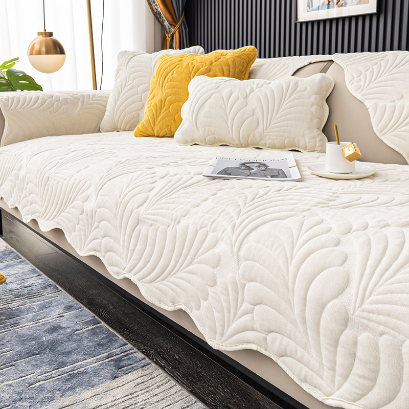 Chenier sofa cover, all-season universal sofa cover, light luxury and high-end, thickened anti-slip sofa cushion