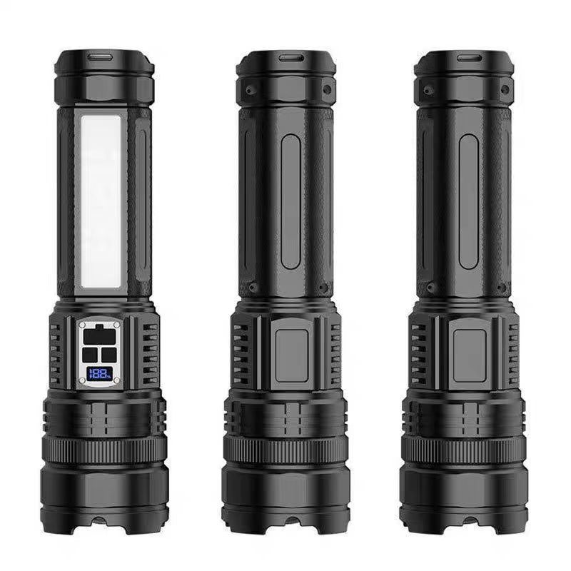 Wholesale of cross-border dual-source led rechargeable flashlights with intense and bright light, outdoor hiking long-lasting lighting fixtures Application Scenario
