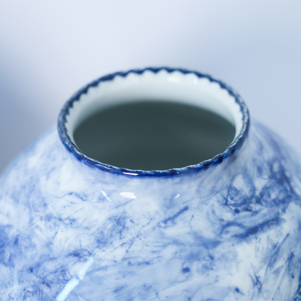 2026 Hand-painted ceramic vases, creative living room flower arrangements, hotel and club set decorations, handicrafts, modern ornaments Specification image