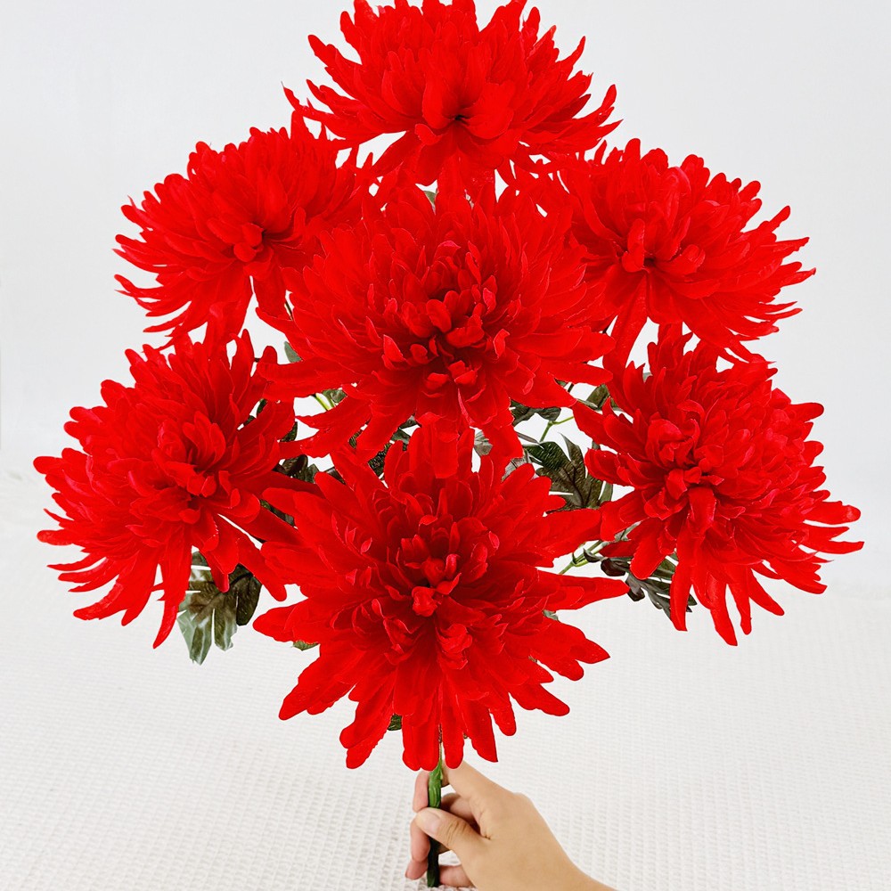 假花/仿真花DIY发饰配件/5朵塑膠花/仿真花/塑膠花产品图