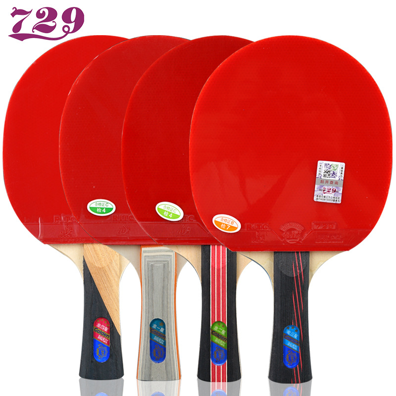 Genuine Friendship 729 Gold one-star, two-star, three-star, four-star table tennis rackets, professional grade, student beginner's backhand racket list details Picture