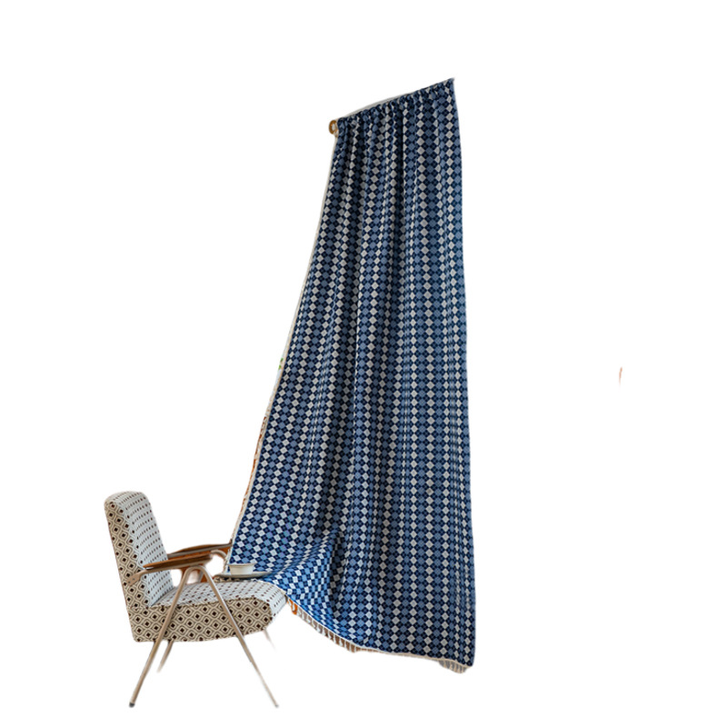 窗帘/跨境窗帘/柔纱帘/国潮/窗帘成品白底实物图