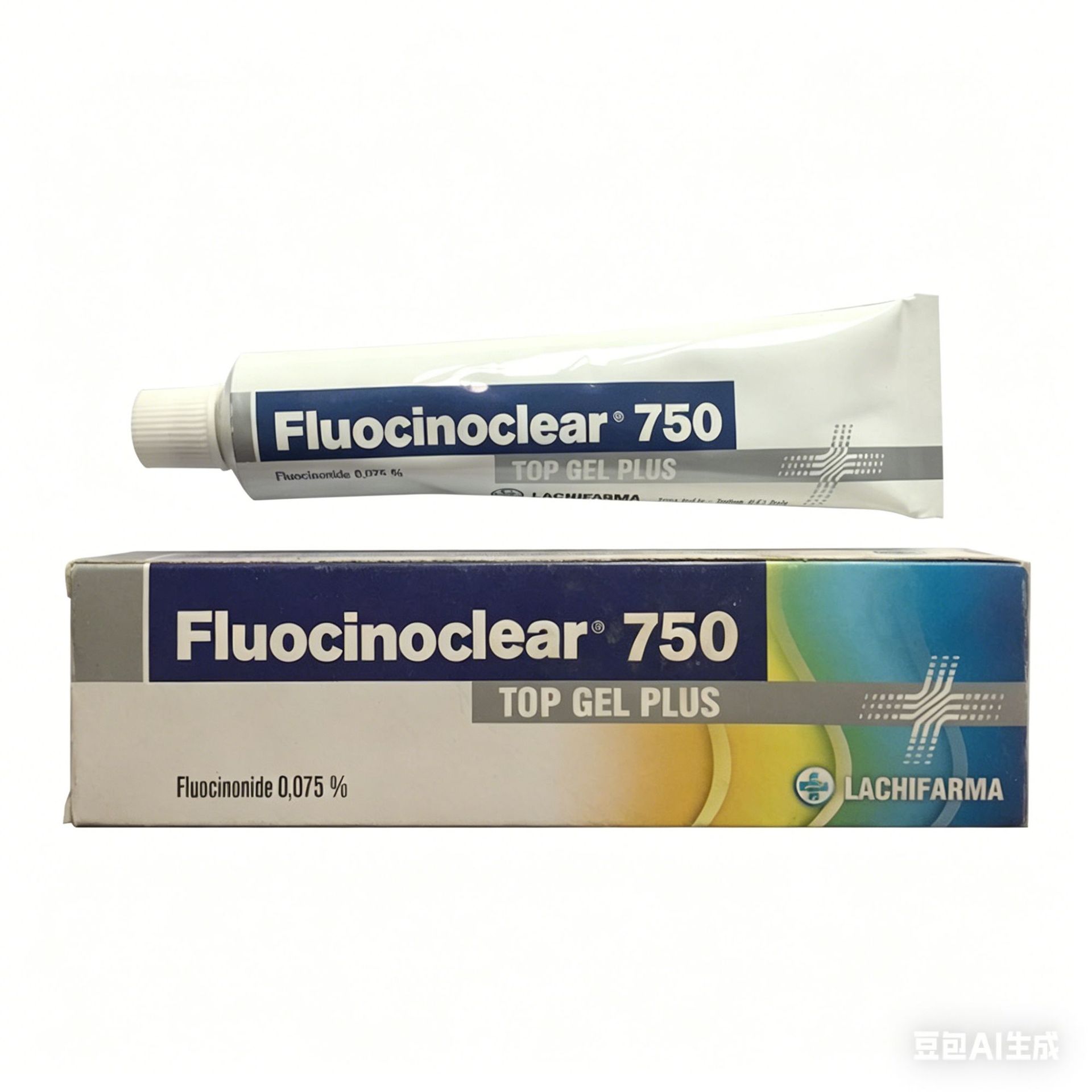 仅供外贸仅盒子FLUOCINOCLEAR 750半成品包装盒JP163
